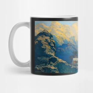 Maxfield Parrish, Getting Away From It All, 1961, American Painter, Neo-Classical Mug